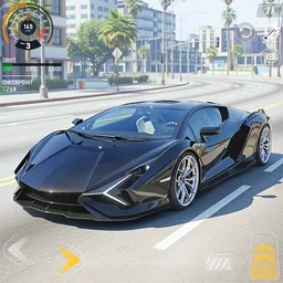 car driving simulator 3d games cars app icon